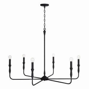 Capital Lighting - 450362XK - Six Light Chandelier - Paloma - Textured Black