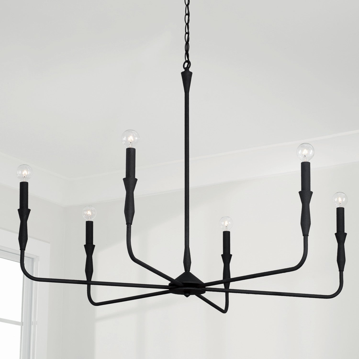 Capital Lighting - 450362XK - Six Light Chandelier - Paloma - Textured Black