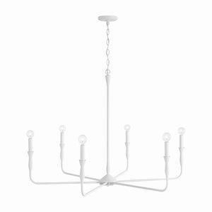 Capital Lighting - 450362XW - Six Light Chandelier - Paloma - Textured White