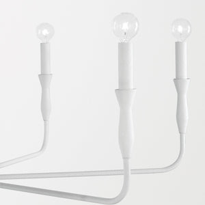 Capital Lighting - 450362XW - Six Light Chandelier - Paloma - Textured White