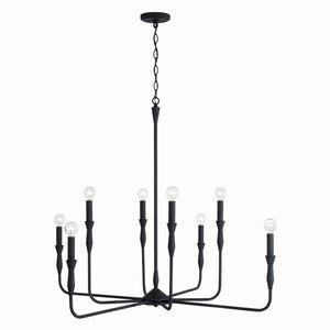 Capital Lighting - 450381XK - Eight Light Chandelier - Paloma - Textured Black