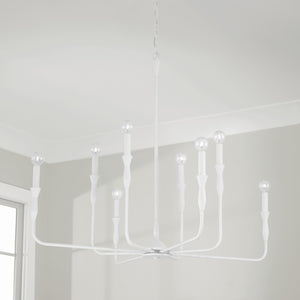 Capital Lighting - 450381XW - Eight Light Chandelier - Paloma - Textured White