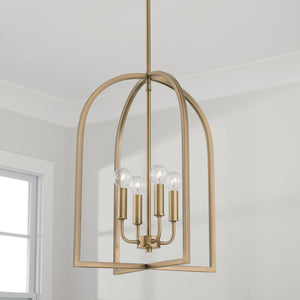 Capital Lighting - 548841AD - Four Light Foyer - Lawson - Aged Brass