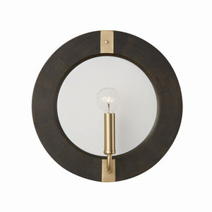 Capital Lighting - 647311KR - One Light Wall Sconce - Finn - Black Stain and Matte Brass
