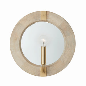 Capital Lighting - 647311WS - One Light Wall Sconce - Finn - White Wash and Matte Brass