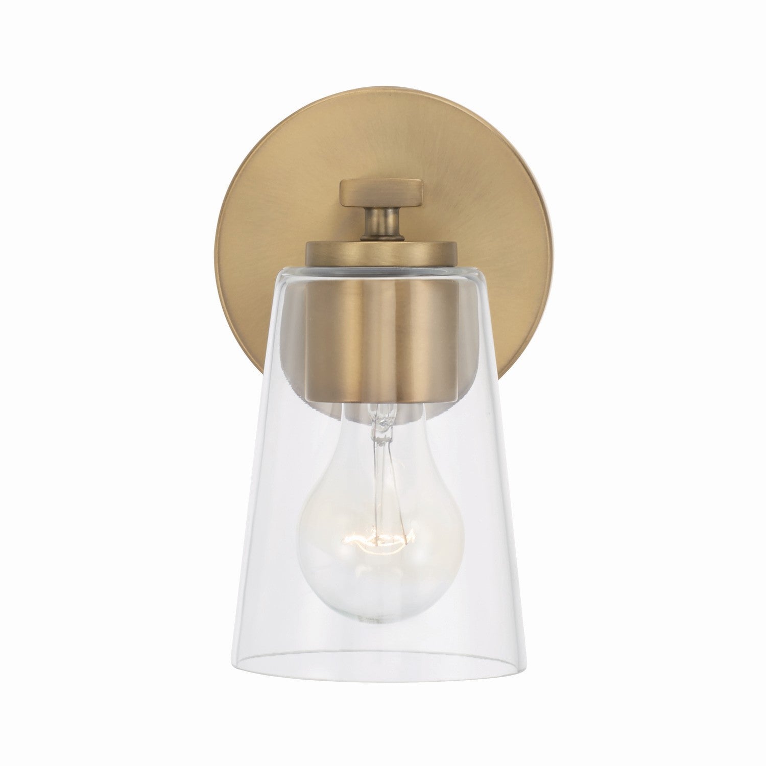 Capital Lighting - 648611AD-537 - One Light Wall Sconce - Portman - Aged Brass