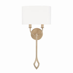 Capital Lighting - 650021BS - Two Light Wall Sconce - Claire - Brushed Champagne