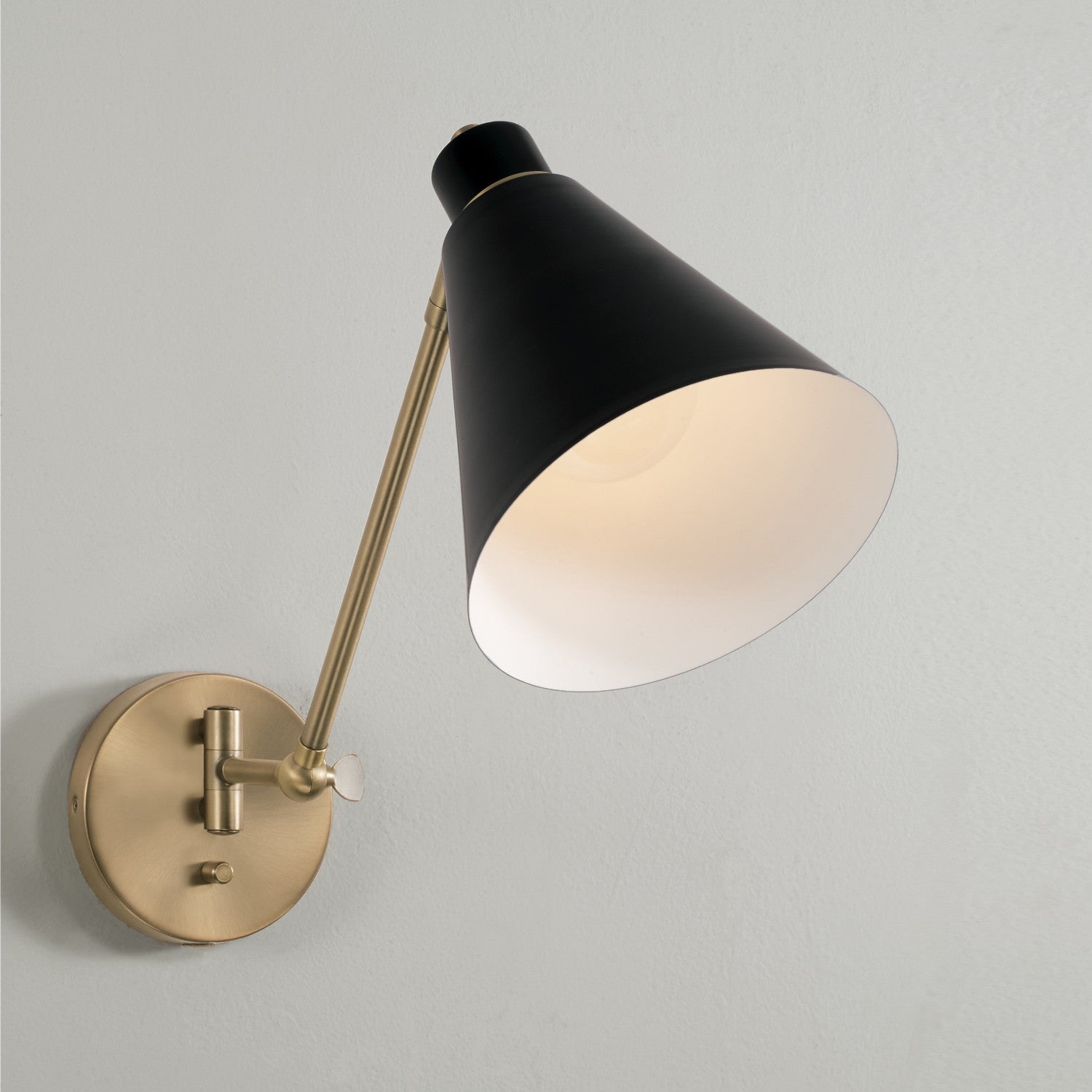 Capital Lighting - 650111AB - One Light Wall Sconce - Bradley - Aged Brass and Black