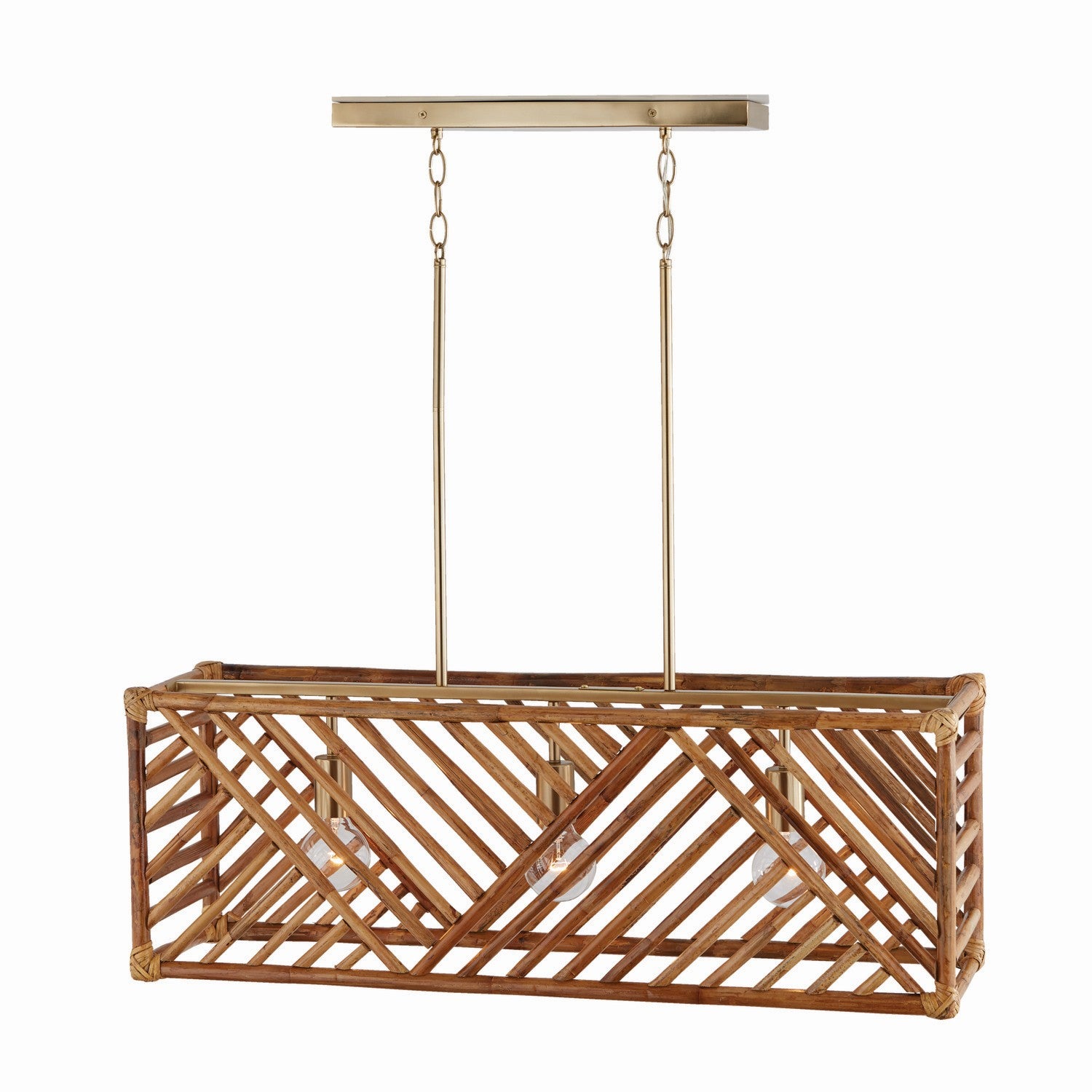 Capital Lighting - 847431MA - Three Light Island Pendant - Soleil - Matte Brass