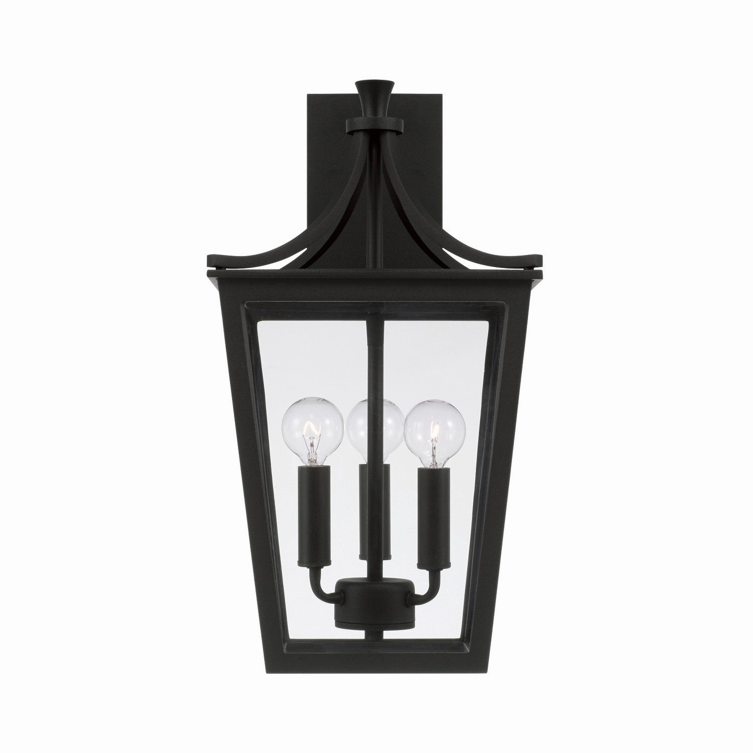 Capital Lighting - 947931BK - Three Light Outdoor Wall Lantern - Adair - Black
