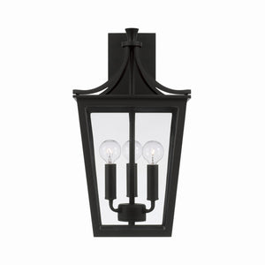 Capital Lighting - 947931BK - Three Light Outdoor Wall Lantern - Adair - Black