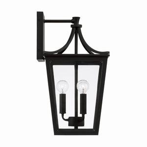 Capital Lighting - 947931BK - Three Light Outdoor Wall Lantern - Adair - Black