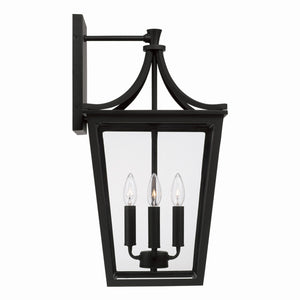 Capital Lighting - 947941BK - Four Light Outdoor Wall Lantern - Adair - Black