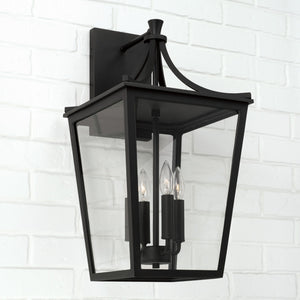 Capital Lighting - 947941BK - Four Light Outdoor Wall Lantern - Adair - Black