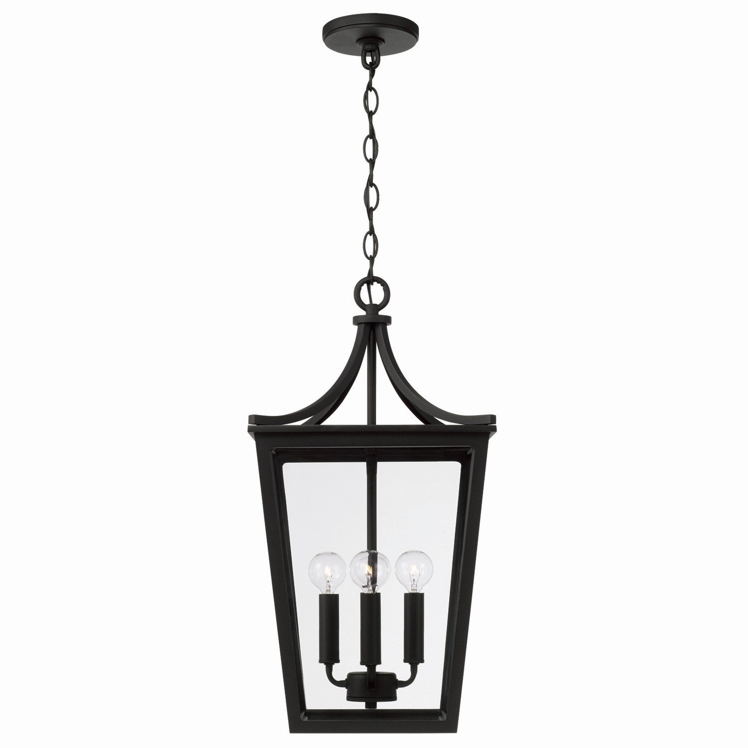 Capital Lighting - 947942BK - Four Light Outdoor Hanging Lantern - Adair - Black