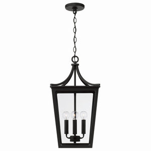 Capital Lighting - 947942BK - Four Light Outdoor Hanging Lantern - Adair - Black