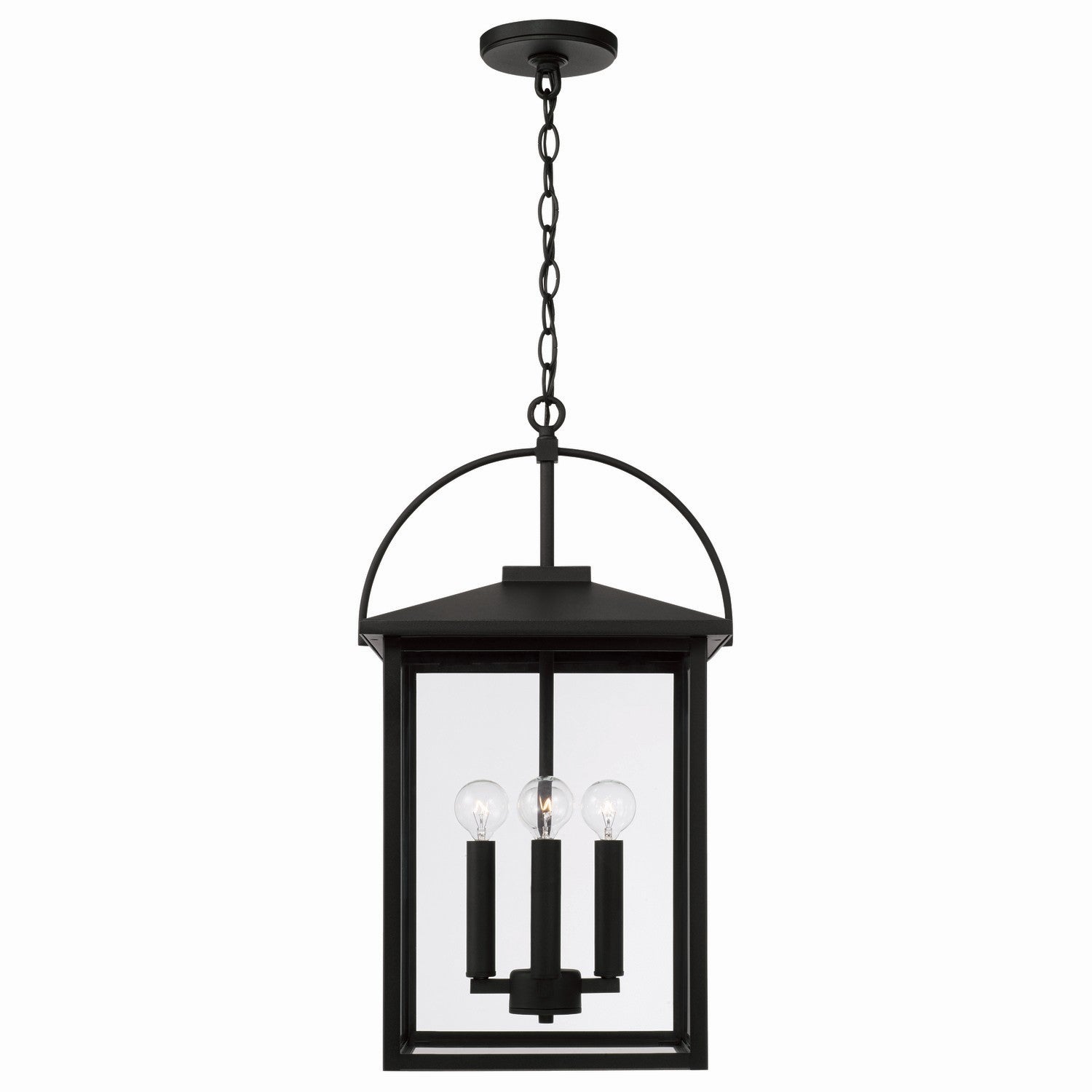 Capital Lighting - 948042BK - Four Light Outdoor Hanging Lantern - Bryson - Black