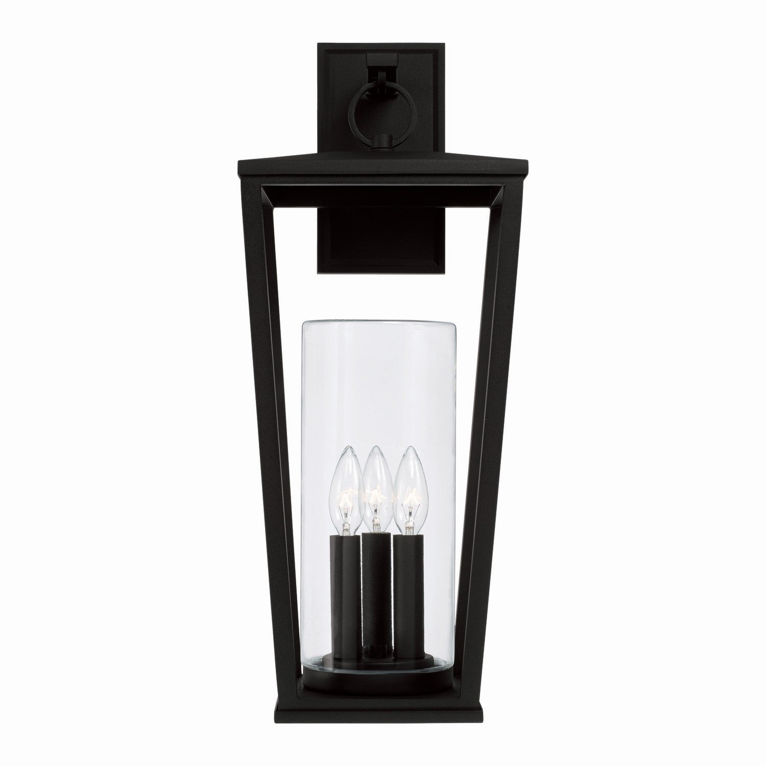 Capital Lighting - 948131BK - Three Light Outdoor Wall Lantern - Elliott - Black