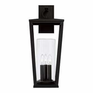 Capital Lighting - 948131BK - Three Light Outdoor Wall Lantern - Elliott - Black