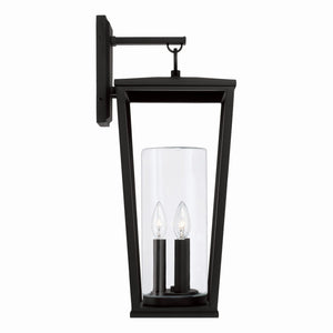 Capital Lighting - 948131BK - Three Light Outdoor Wall Lantern - Elliott - Black
