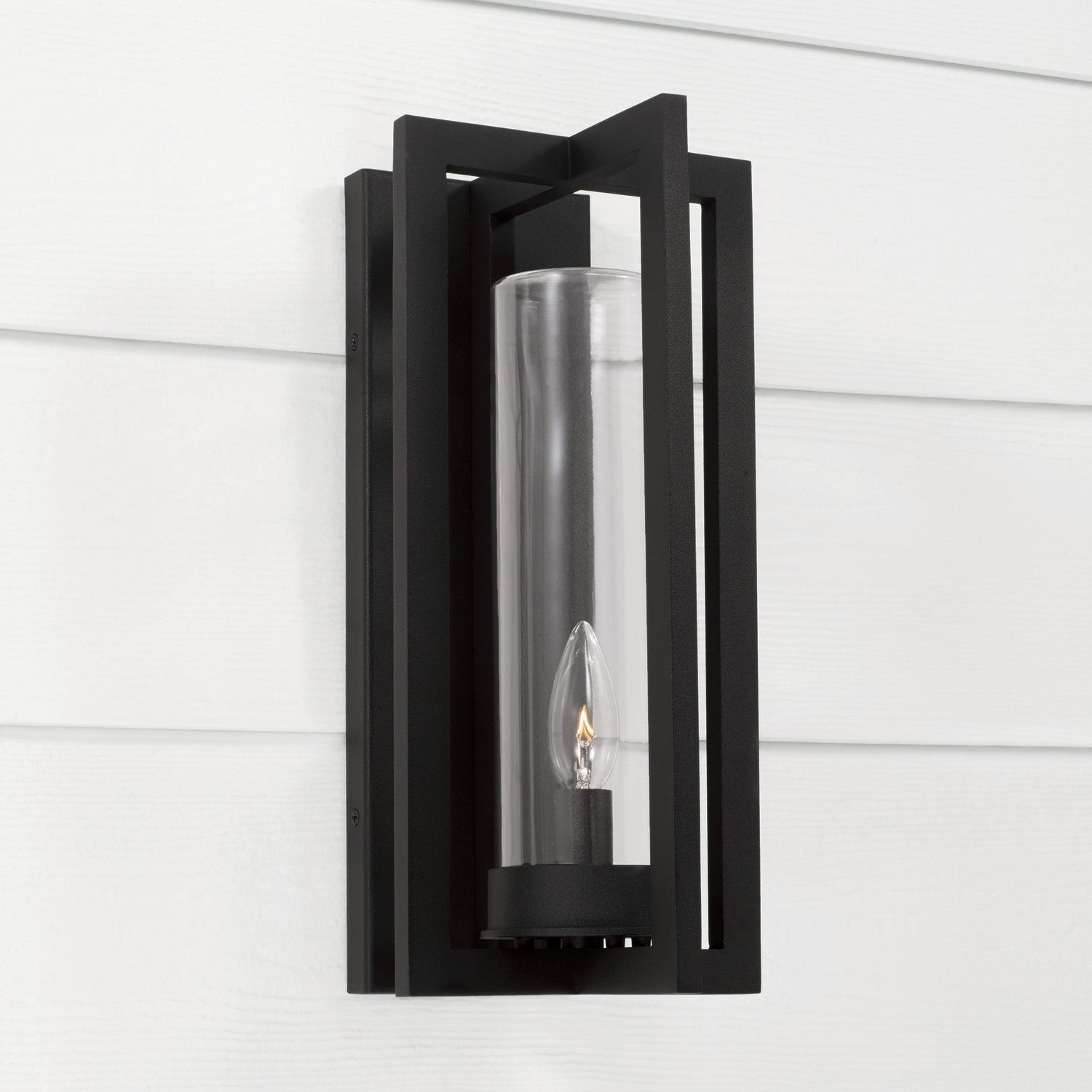 Capital Lighting - 948211BK - One Light Outdoor Wall Lantern - Kent - Black