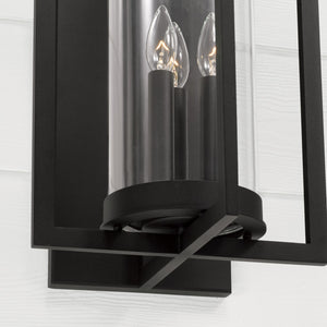 Capital Lighting - 948231BK - Three Light Outdoor Wall Lantern - Kent - Black