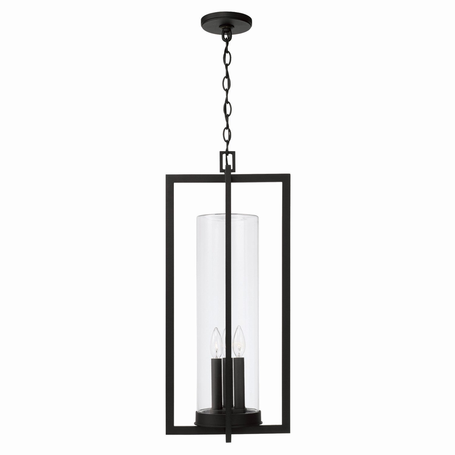 Capital Lighting - 948232BK - Three Light Outdoor Hanging Lantern - Kent - Black