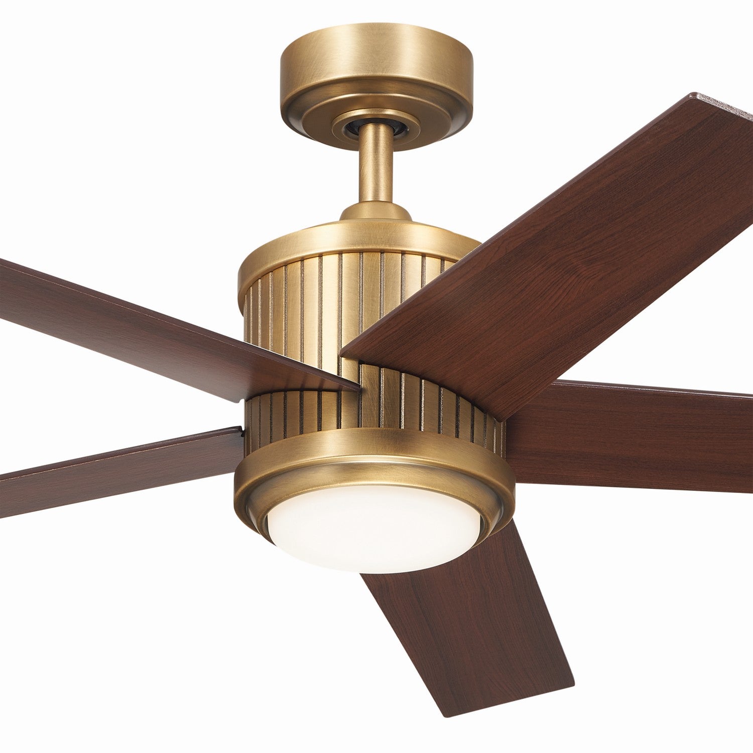 Kichler - 300048NBR - 48"Ceiling Fan - Brahm - Natural Brass