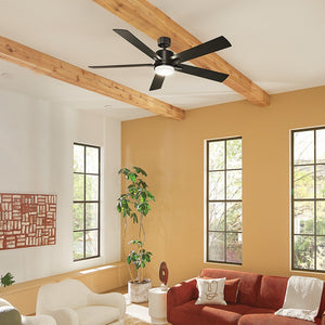 Kichler - 330060SBK - 60"Ceiling Fan - Lucian Elite XL - Satin Black