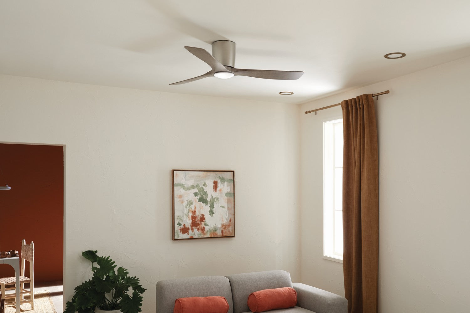 Kichler - 300154NI - 54"Ceiling Fan - Volos - Brushed Nickel