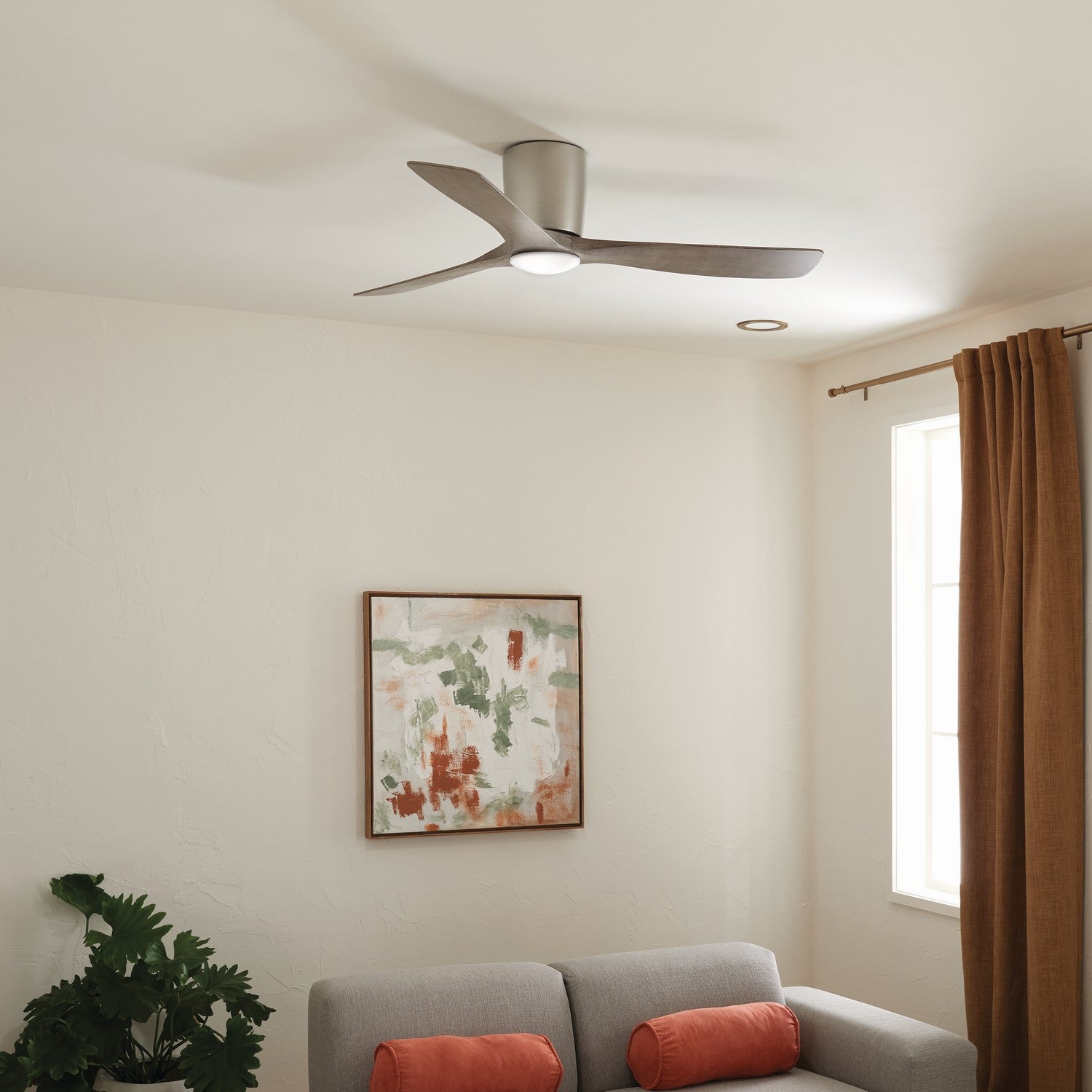 Kichler - 300154NI - 54"Ceiling Fan - Volos - Brushed Nickel