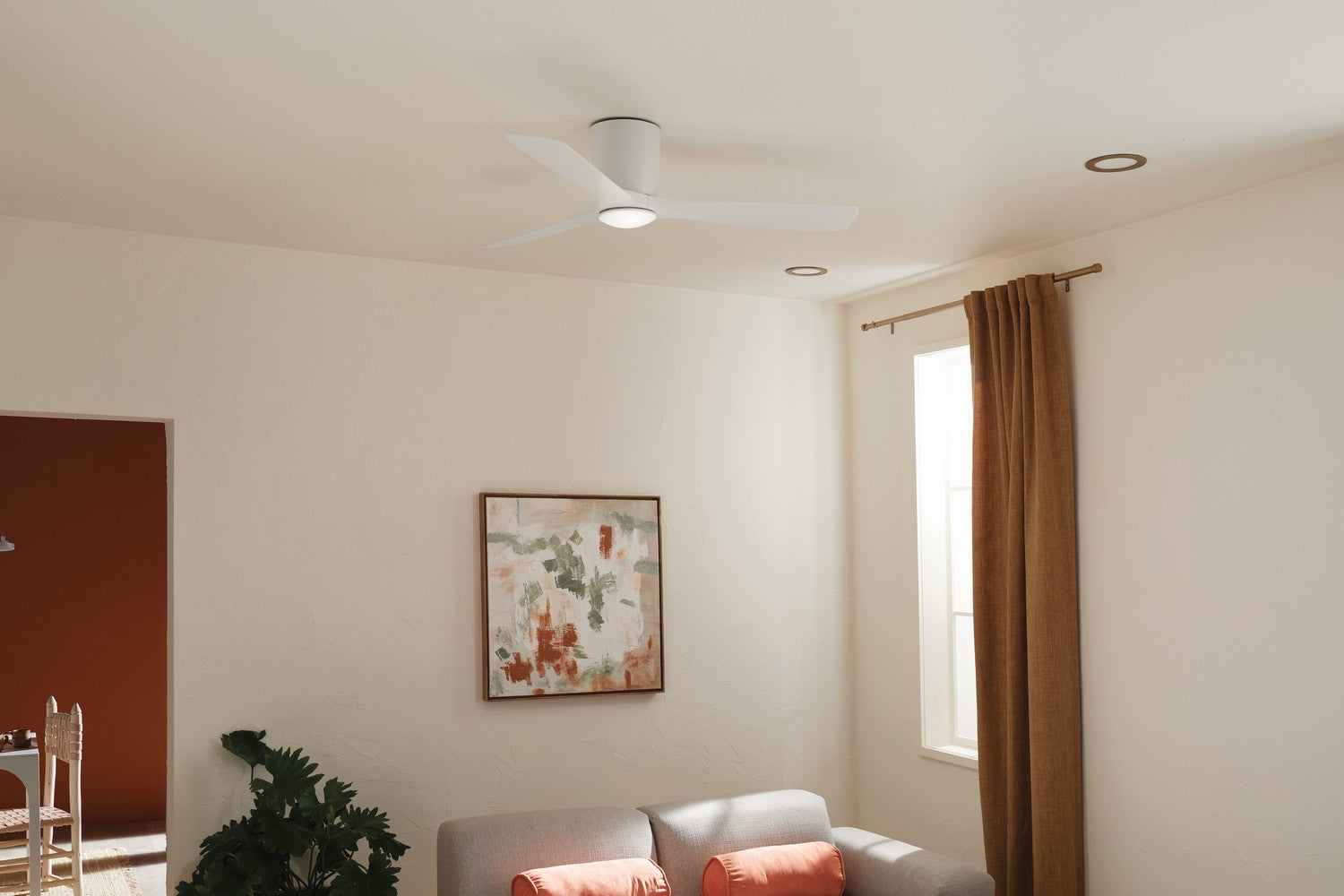 Kichler - 300154MWH - 54"Ceiling Fan - Volos - Matte White