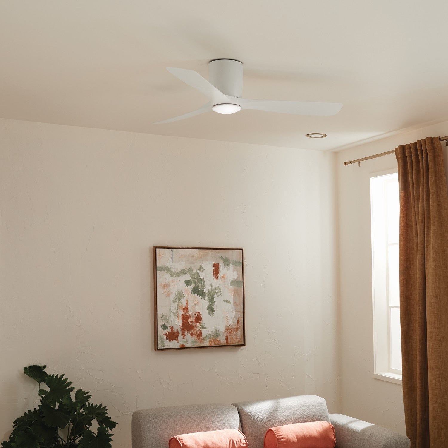 Kichler - 300154MWH - 48"Ceiling Fan - Volos - Matte White