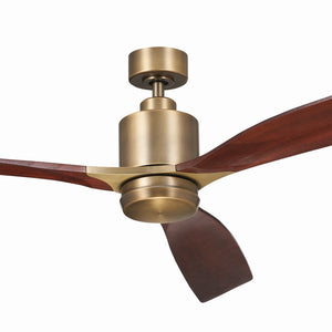 Kichler - 300075NBR - 60"Ceiling Fan - Ridley II - Brushed Natural Brass