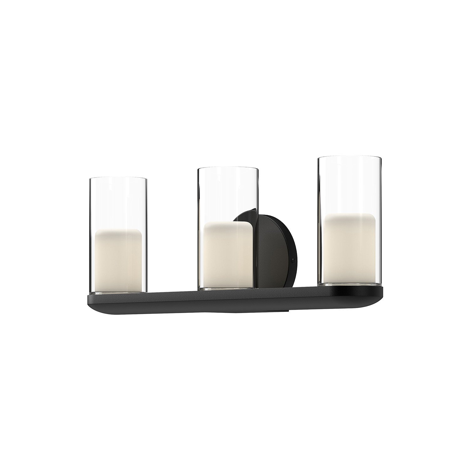 Kuzco Lighting - VL53519-BK/CL - LED Vanity - Birch - Black/Clear