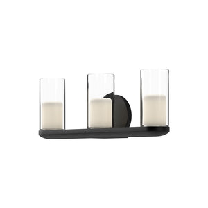 Kuzco Lighting - VL53519-BK/CL - LED Vanity - Birch - Black/Clear