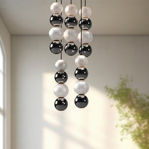 Alora - MP321805PN - LED Pendant - Onyx - Polished Nickel