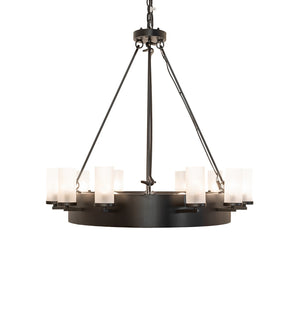 Meyda Tiffany - 252650 - LED Chandelier - Craftsman Avalon - Textured Black