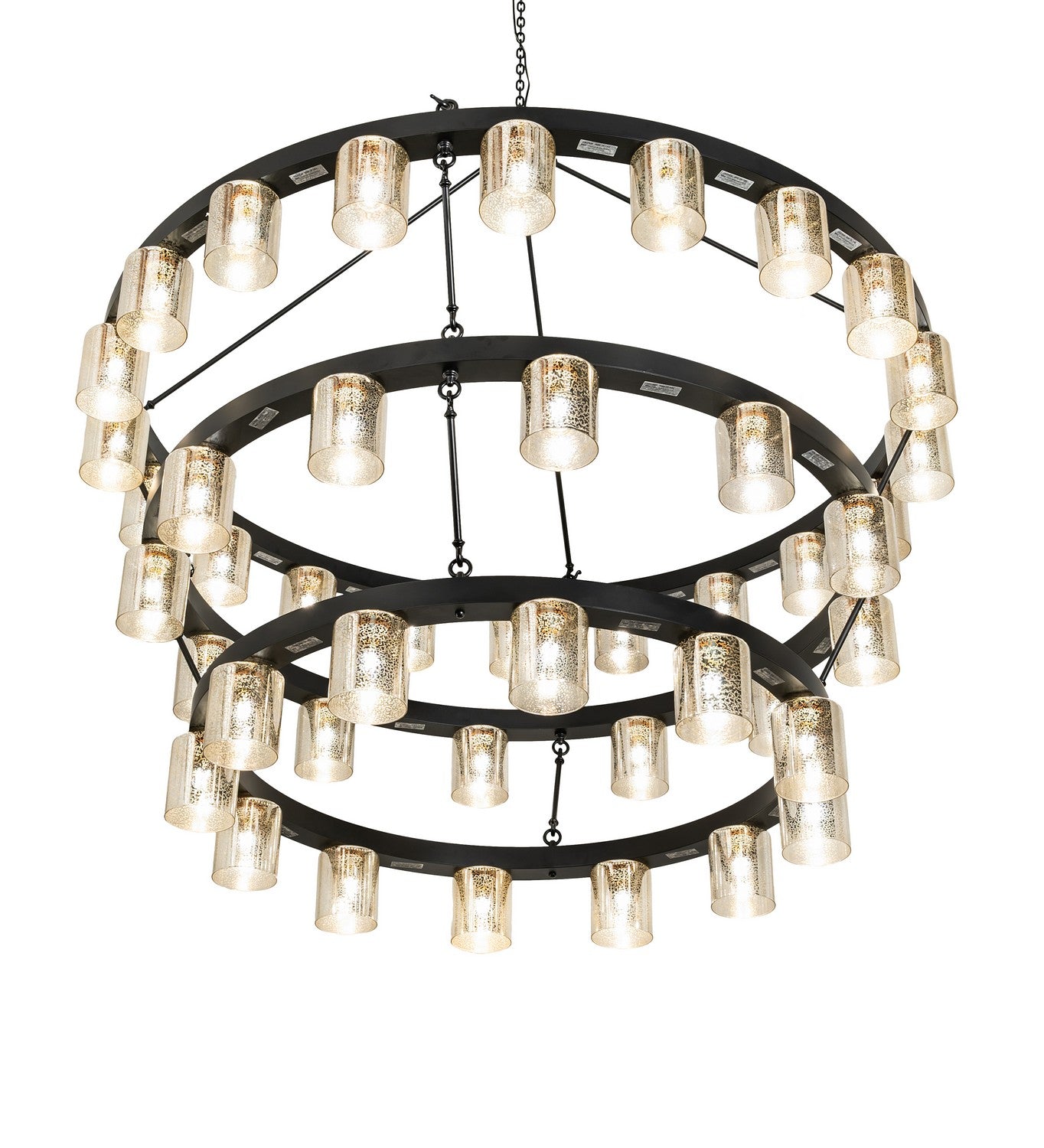 Meyda Tiffany - 255211 - LED Chandelier - Loxley - Blackwash