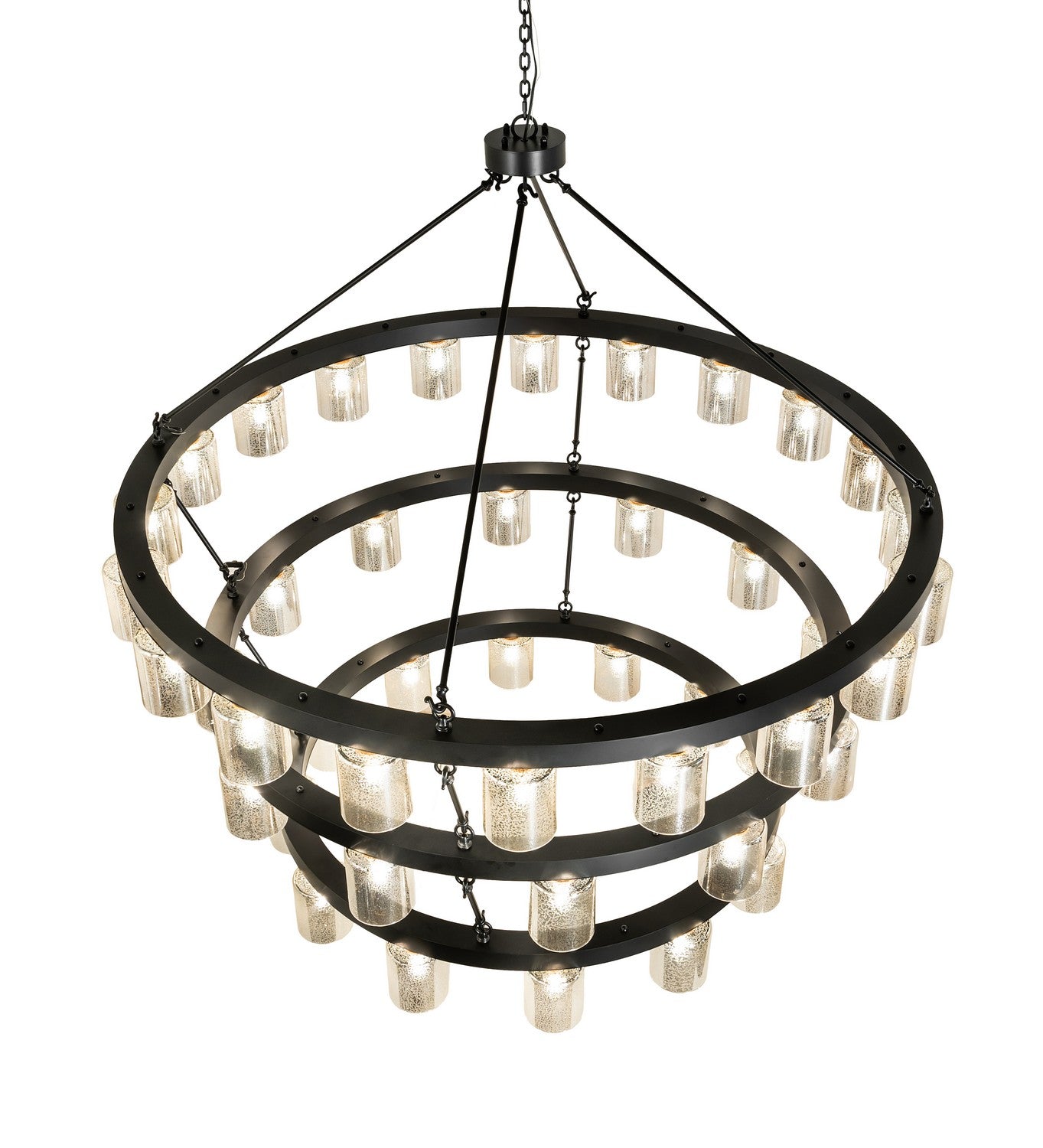 Meyda Tiffany - 255211 - LED Chandelier - Loxley - Blackwash