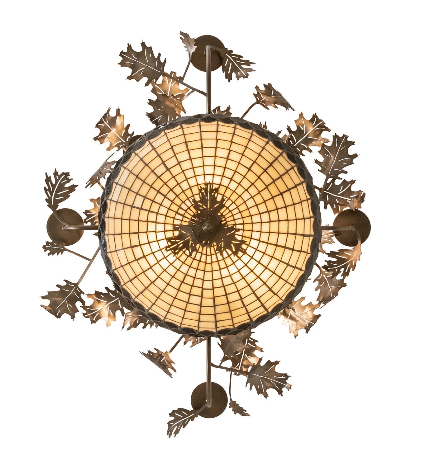 Meyda Tiffany - 259045 - 11 Light Chandelier - Greenbriar Oak - Antique Copper