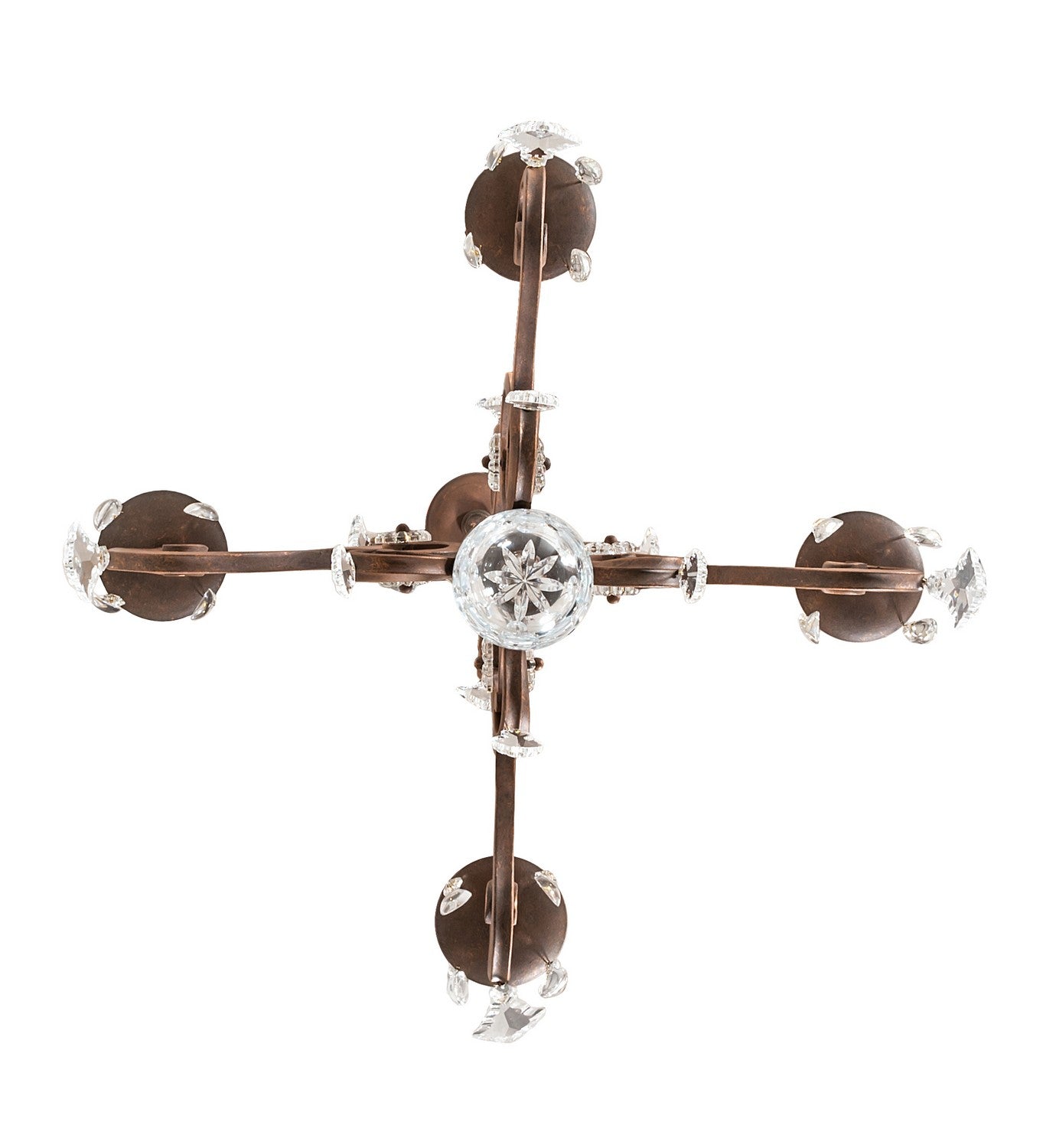 Meyda Tiffany - 257372 - Four Light Chandelier - Adrianna - Antique Rust