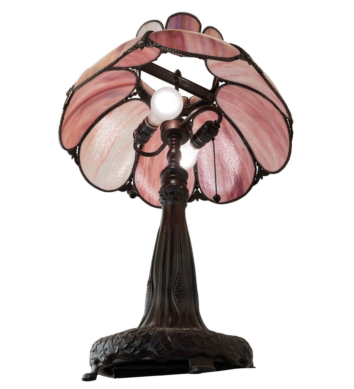 Meyda Tiffany - 259882 - Two Light Table Lamp - Anabelle - Mahogany Bronze