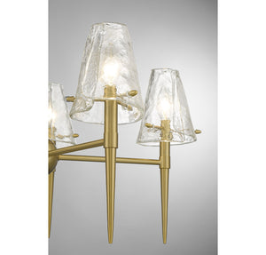 Savoy House - 1-2106-5-322 - Five Light Chandelier - Shellbourne - Warm Brass