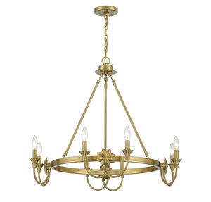 Savoy House - 1-2206-8-322 - Eight Light Chandelier - Sullivan - Warm Brass