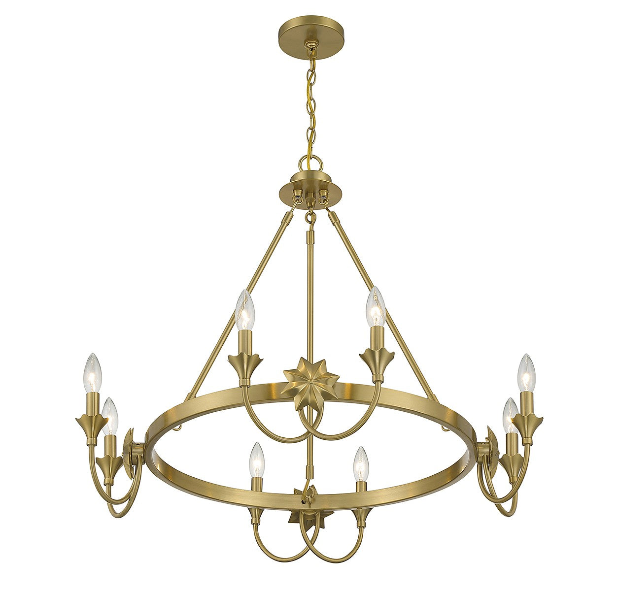 Savoy House - 1-2206-8-322 - Eight Light Chandelier - Sullivan - Warm Brass