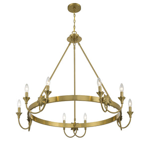 Savoy House - 1-2208-10-322 - Ten Light Chandelier - Sullivan - Warm Brass