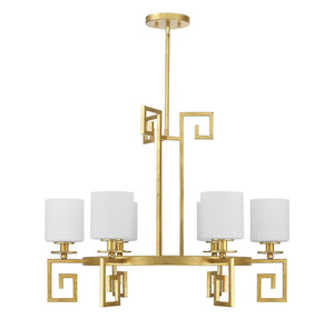 Savoy House - 1-2304-6-260 - Six Light Chandelier - Quatrain - True Gold