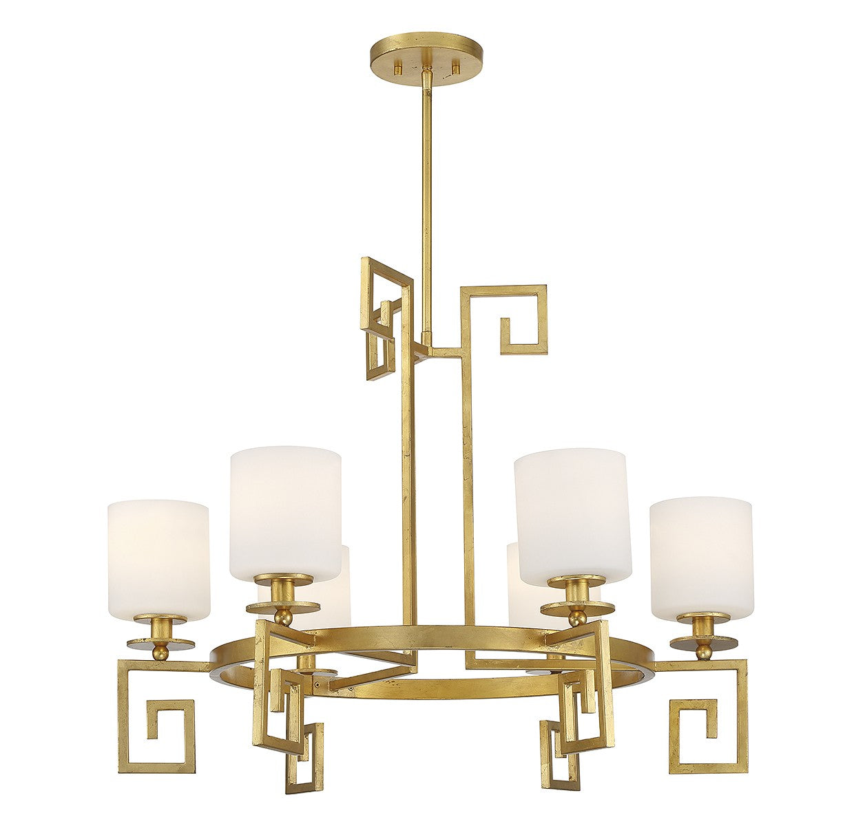 Savoy House - 1-2304-6-260 - Six Light Chandelier - Quatrain - True Gold