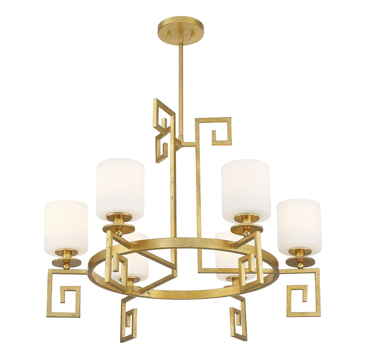 Savoy House - 1-2304-6-260 - Six Light Chandelier - Quatrain - True Gold